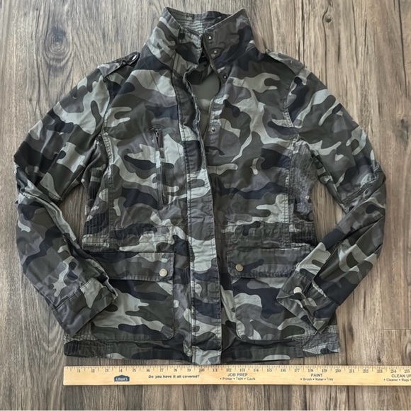 Love Tree Green Utility Jacket with High Collar - Picture 2 of 5